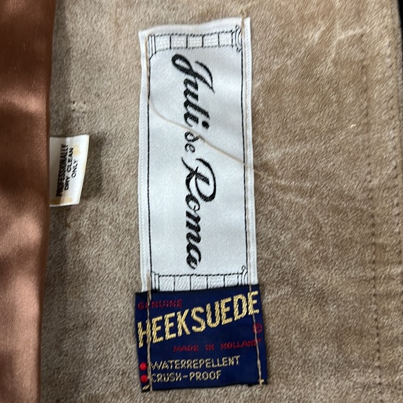 Juli de Roma Vintage Heek Suede Penny Lane Coat Size 16 Made in Holland - Picture 4 of 5